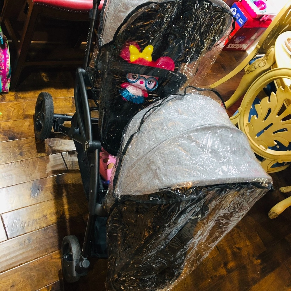 Stroller rain shields.